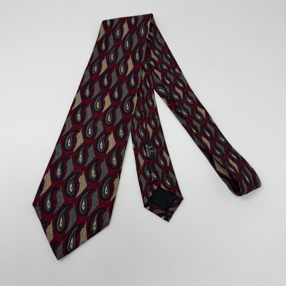 Vintage J.Z. Richards Parisian All Silk Paisley Tie